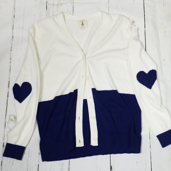 Lands' End Other - Lands' End Girls Heart Cardigan